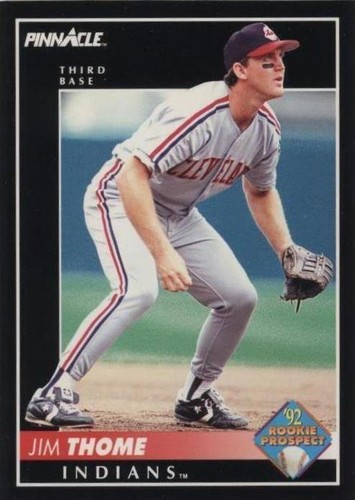 メジャーリーガー Jim Thome バット付きカード 1993 Topps Baseball Card Jim Thome Cleveland Indians #603 | eBay