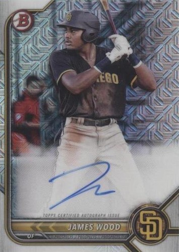 2022 Bowman Chrome - James Wood #BCMA-JW