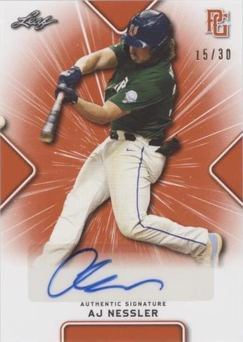 2021 Leaf Perfect Game National Showcase - Aj Nessler #BA-AJN
