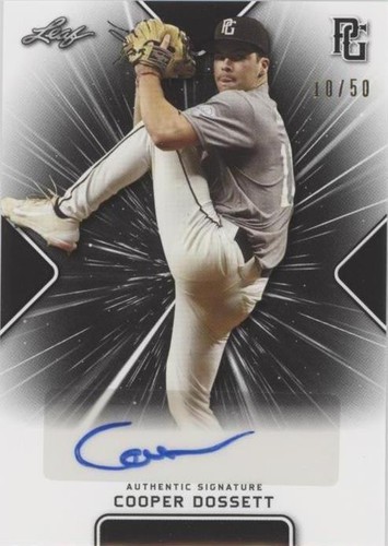 2021 Leaf Perfect Game National Showcase - Cooper Dossett #BA-CD2