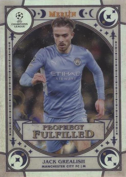 2021-22 Topps Merlin Collection Chrome UCL Jack Grealish #PF-3