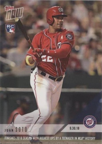 その他 2018 Topps Her Purple Ref Juan Soto PSA9 2018 Topps Heritage Purple Refractor Juan Soto Rookie PSA 9