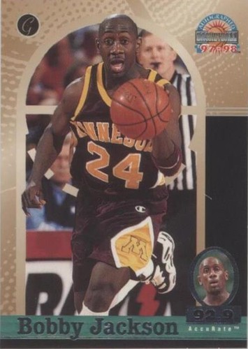 1997 Score Board Autographed Basketball - Bobby Jackson #34