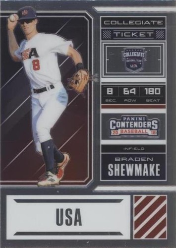 2018 Panini Elite Extra Edition - Braden Shewmake #USA-BS