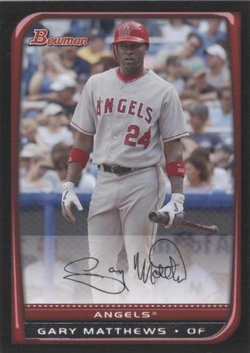 2008 Bowman - Gary Matthews Jr. #104