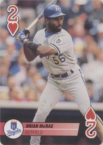 1995 Bicycle Baseball Aces Playing Cards - Brian McRae #2H