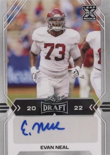 2022 Leaf Draft Evan Neal #BA-EN1