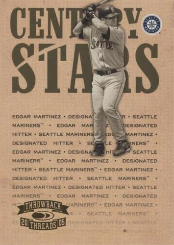 2005 Donruss Throwback Threads - Edgar Martinez #CS-11