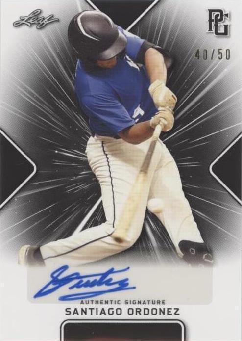 2021 Leaf Perfect Game National Showcase - Santiago Ordonez #BA-SO1