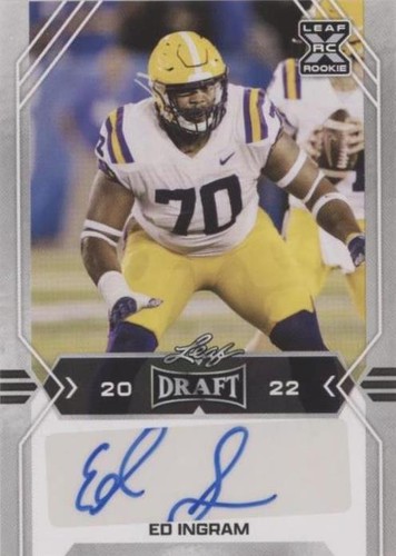 2022 Leaf Draft Ed Ingram #BA-EI1