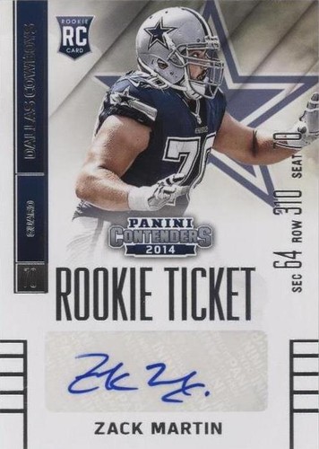 2014 Panini Contenders Zack Martin #189