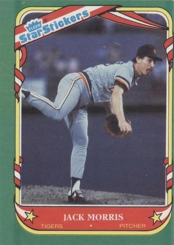 1987 Fleer Star Stickers - Jack Morris #80