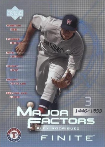 2003 Upper Deck Finite - Alex Rodriguez #102