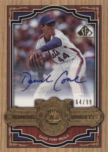 2006 SP Legendary Cuts - David Cone #MM-DC