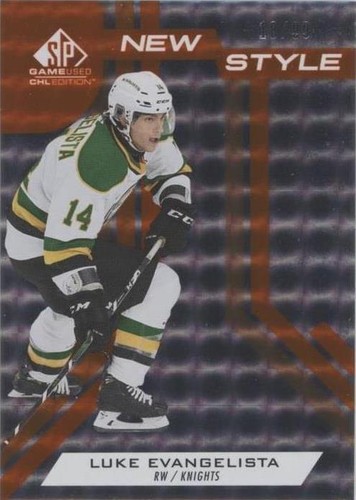 2021-22 Upper Deck SP Game Used CHL Edition - Luke Evangelista #NS-LE