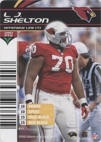 2002-03 NFL Showdown L.J. Shelton #011