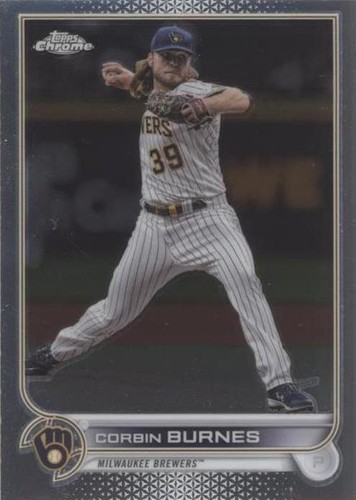 2022 Topps T206 Wave 4 Corbin Burnes Milwaukee Brewers Base Back
