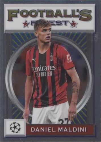 2021-22 Topps Finest Flashbacks UCL Daniel Maldini #182