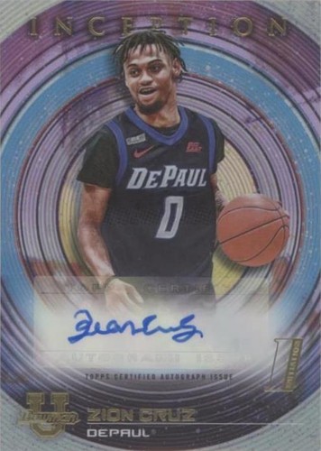 2022-23 Bowman Inception University - Zion Cruz #BIA-ZC
