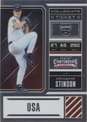 2018 Panini Elite Extra Edition - Graeme Stinson #USA-GS