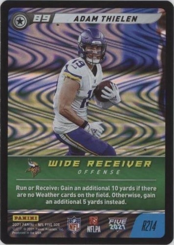 2021 Panini NFL Five TCG Adam Thielen #R214