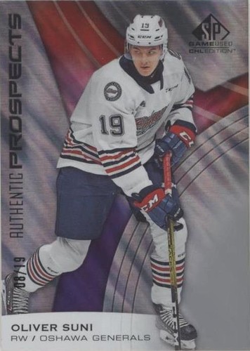 2019-20 Upper Deck SP Game Used CHL Edition - Oliver Suni #59