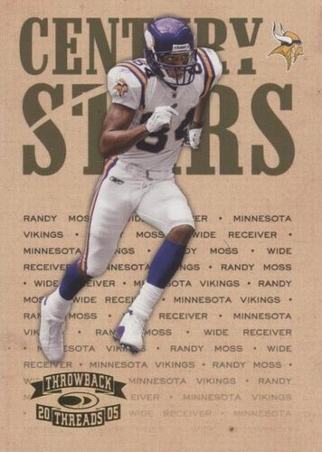 2005 Donruss Throwback Threads Randy Moss #CS-19