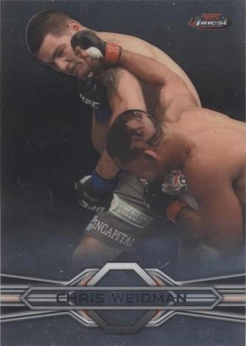 2013 Topps Finest UFC - Chris Weidman #72