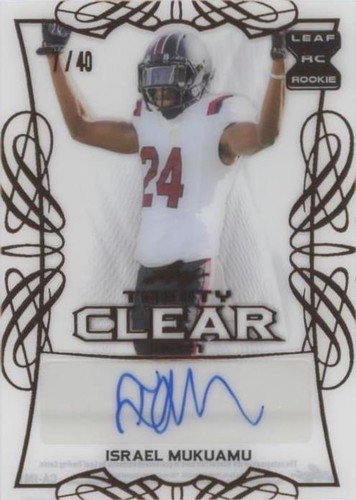 2021 Leaf Trinity Israel Mukuamu #CA-IM1