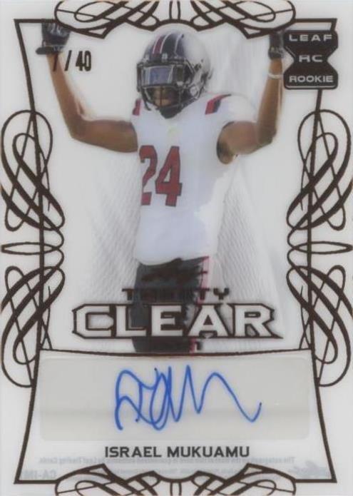 2021 Leaf Trinity Israel Mukuamu #CA-IM1