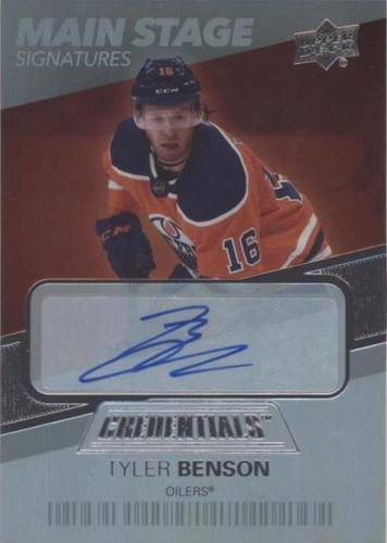 2021-22 Upper Deck Credentials - Tyler Benson #BTS-TB
