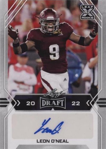 2022 Leaf Draft Leon O'Neal #BA-LO1