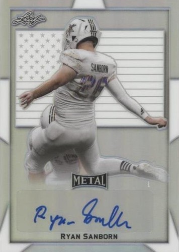 2019 Leaf Metal U.S. Army All-American Bowl Ryan Sanborn #BA-RS1