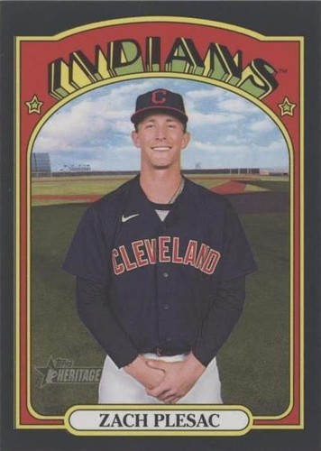 2021 Topps Heritage High Number - Zach Plesac #701