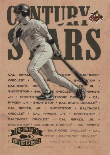 2005 Donruss Throwback Threads - Cal Ripken #CS-50