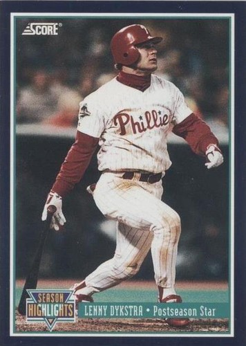 トランプ　WANTED 1994 Score #624 Lenny Dykstra Philadelphia Phillies | eBay