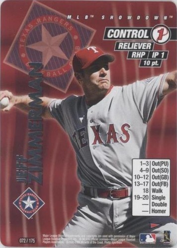 2001 MLB Showdown Pennant Run - Jeff Zimmerman #072
