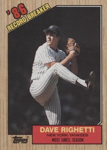 1987 Topps - Dave Righetti #5