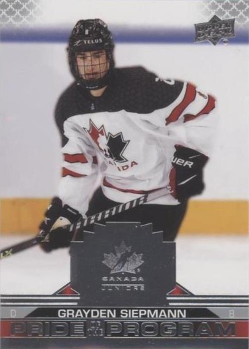 2022 Upper Deck Team Canada Juniors - Grayden Siepmann #90