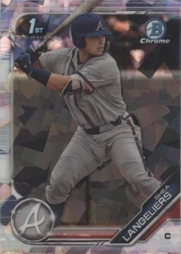 2019 Bowman Chrome Draft Sapphire Edition - Shea Langeliers #BDC-67