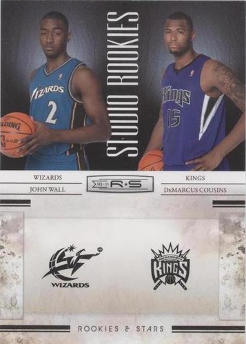 2010-11 Panini Rookies & Stars - DeMarcus Cousins/John Wall #6