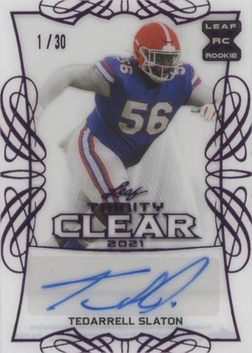 2021 Leaf Trinity Tedarrell Slaton #CA-TS3