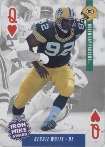 1994 Bicycle Ditka's Picks Playing Cards Reggie White #QH