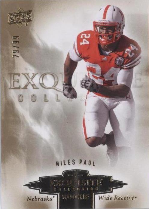 2010 Upper Deck Exquisite Collection Niles Paul #ER-NP
