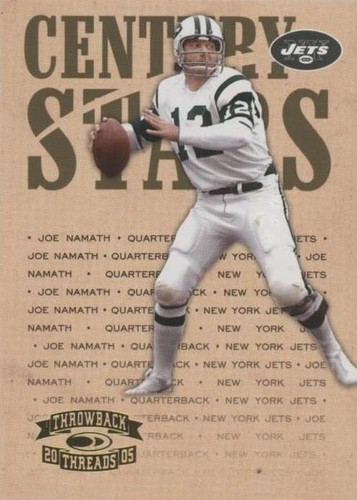 2005 Donruss Throwback Threads Joe Namath #CS-11