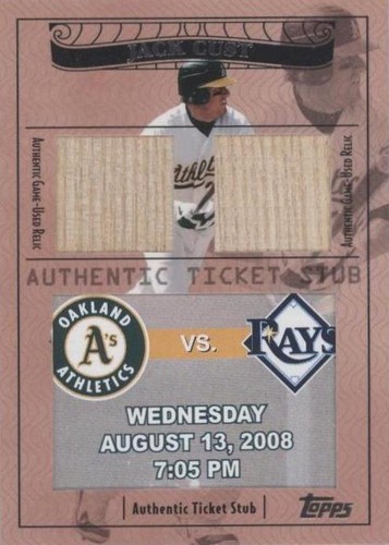 2009 Topps Ticket To Stardom - Jack Cust #TSP2-29