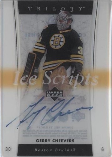 2005-06 Upper Deck Trilogy - Gerry Cheevers #IS-GC