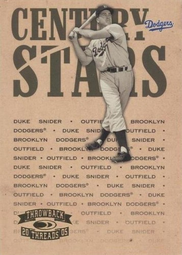 2005 Donruss Throwback Threads - Duke Snider #CS-31