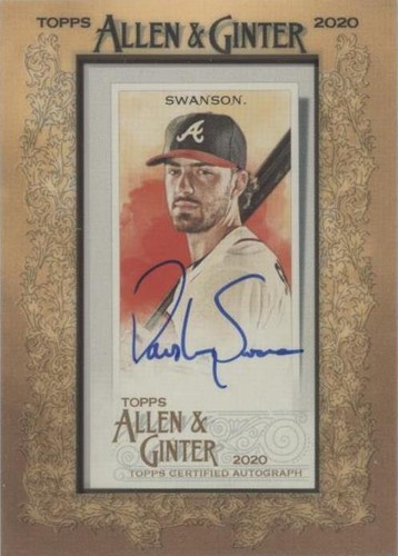 2020 Topps Allen & Ginter's - Dansby Swanson #MA-DSW