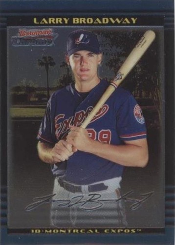 2002 Bowman Chrome Draft Picks & Prospects - Larry Broadway #BDP64